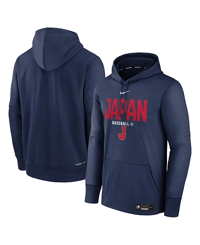 Nike Men's Navy Japan Baseball 2026 World Classic Authentic Collection Therma Hoodie