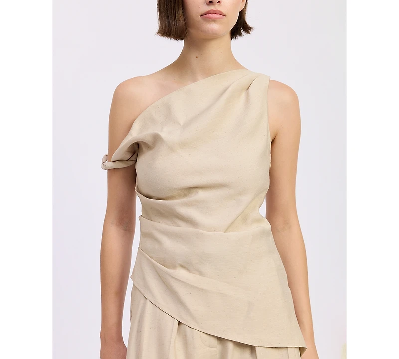 En Saison Women's One Shoulder Selma Top