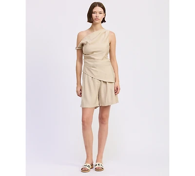 En Saison Women's One Shoulder Selma Top