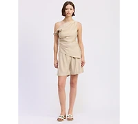 En Saison Women's One Shoulder Selma Top