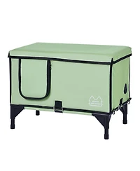 Cozito Heated Elevated Cat House with Adjustable Temperature and Timer