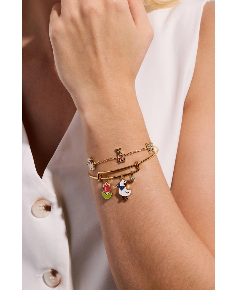 Alex and Ani Garden Party Multi Charm Bangle Bracelet