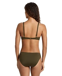 Lauren Ralph Women's Ring Over The Shoulder V-Neck Bikini Top