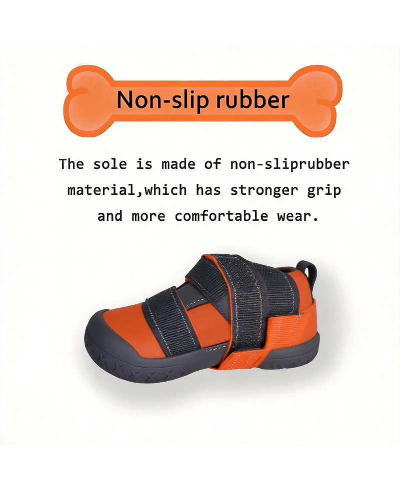 Dog Boots with Reflective Strips and Anti-slip Soles for Medium Large Dogs