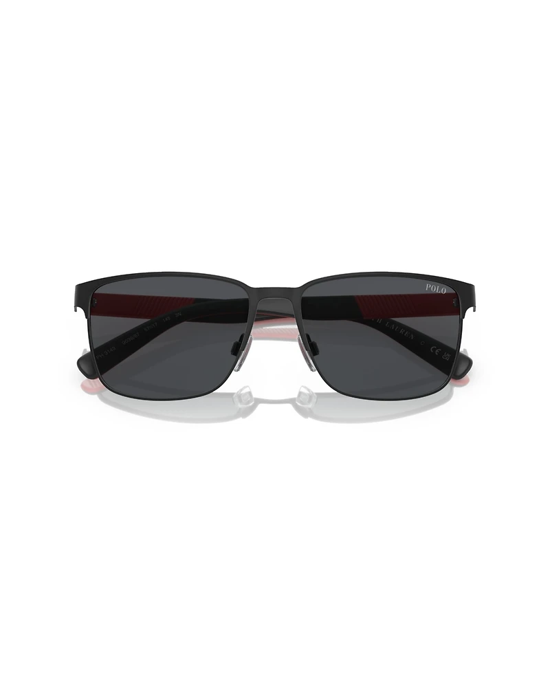 Polo Ralph Lauren Men's Rectangle Sunglasses, PH3143
