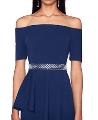 White Tie by Shani Women's Embellished-Waist Jumpsuit