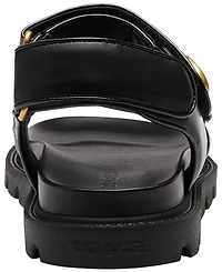 Coach Women's Brynn Leather Round Toe Sandals