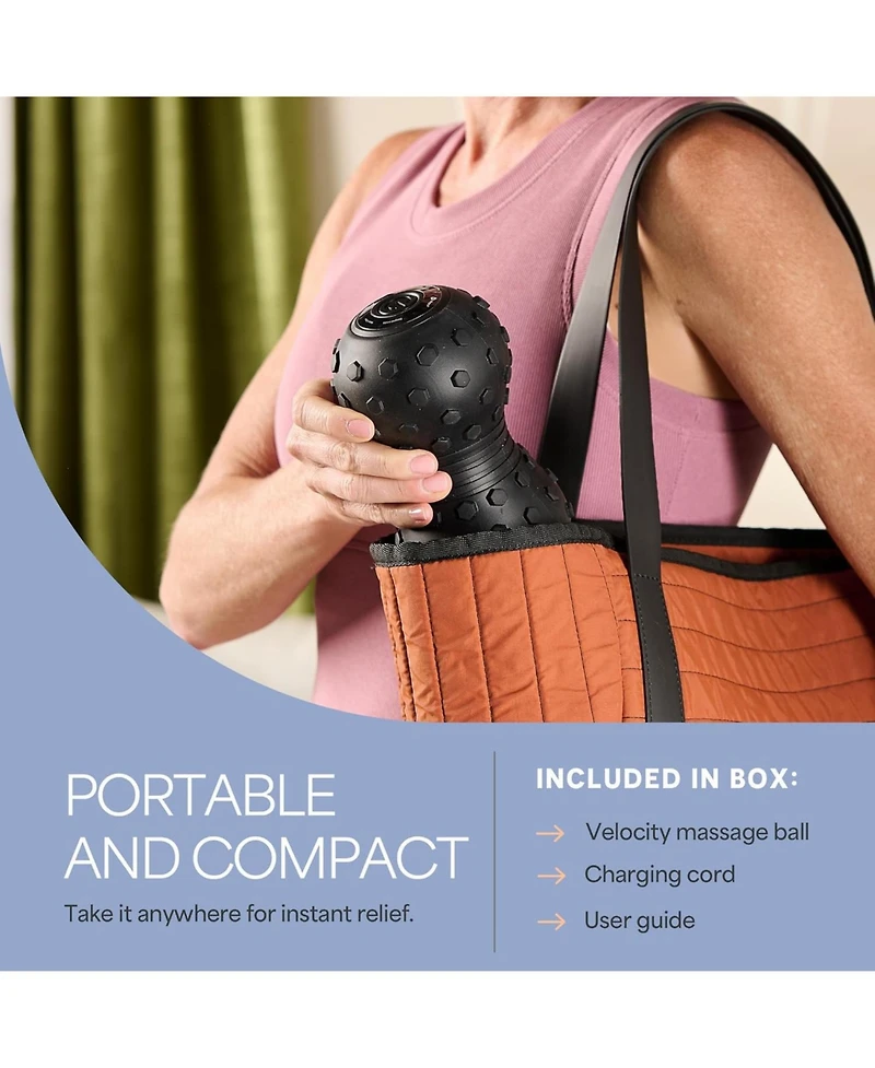 LifePro Vibrating Massage Ball - 4-Speed Peanut Massager for Deep Tissue Therapy, Mobility & Muscle Recovery