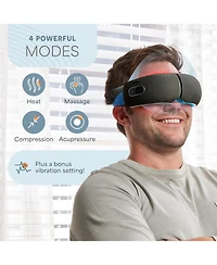 LifePro Eye Massager with Heat & Vibration - Fsa/Hsa Eligible, 4 Modes, Rechargeable, Bluetooth