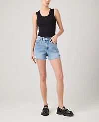 Blank Nyc Women's The Barrow Fray Hem High-Rise Shorts