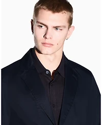 A|X Armani Exchange Men's White Edition Twill Jacket