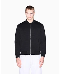 A|X Armani Exchange Men's Quilted Textured Bomber Jacket