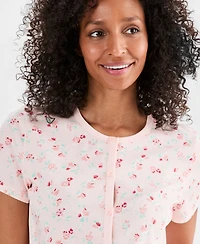 Charter Club Women's 2-Pc. Cotton Printed Cropped Pajamas Set, Created for Macy's