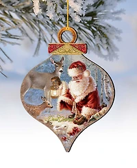 Designocracy by Dona Gelsinger Abundance of Joy Ornament and Drop Ornament, Set of 2 Each