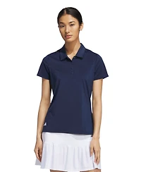 adidas Women's Solid Short-Sleeve Polo Shirt