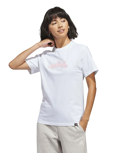 adidas Women's Wester Florals Graphic T-Shirt