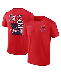 Fanatics Men's Red St. Louis Cardinals Split Zone T-Shirt