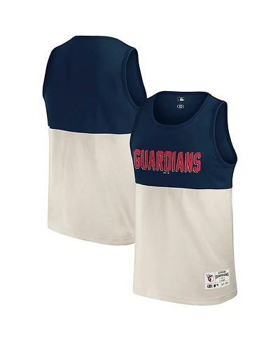 Darius Rucker Collection by Fanatics Men's Navy Cleveland Guardians Color Block Tank Top