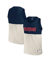 Darius Rucker Collection by Fanatics Men's Navy Cleveland Guardians Color Block Tank Top