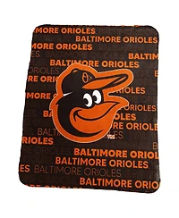 Logo Brands Baltimore Orioles 50" x 60" Classic Fleece Throw Blanket
