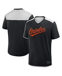 Fanatics Men's Black Baltimore Orioles Walk Off V-Neck T-Shirt