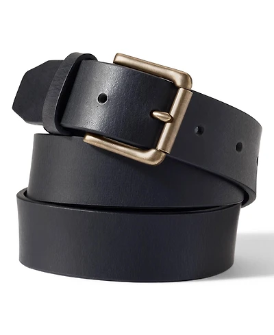 Lands' End Men's Rugged Leather Belt