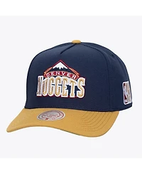 Mitchell & Ness Men's Navy Denver Nuggets Legendary Home Pro Pinch Snapback Hat