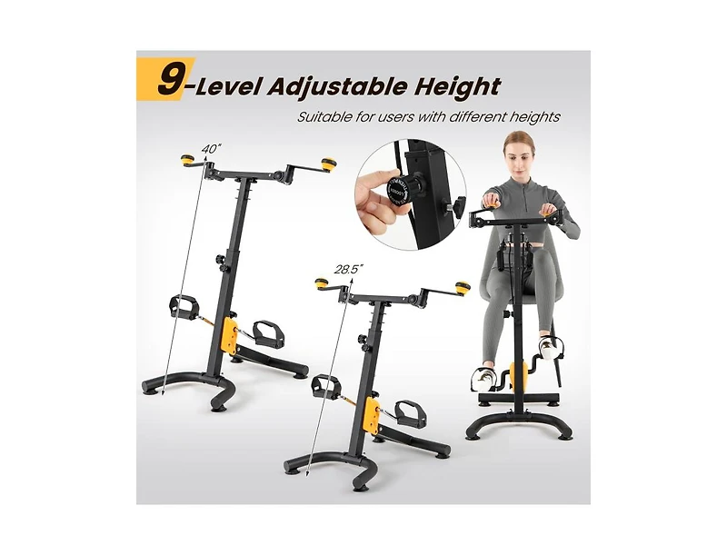 Hongge Pedal Exerciser with Adjustable Handgrip for Seniors