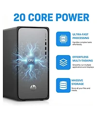 Hp OmniDesk Tower Desktop Intel Core i7 64GB Ram Intel Uhd Graphics 2TB Ssd Storage Windows 11 Pro