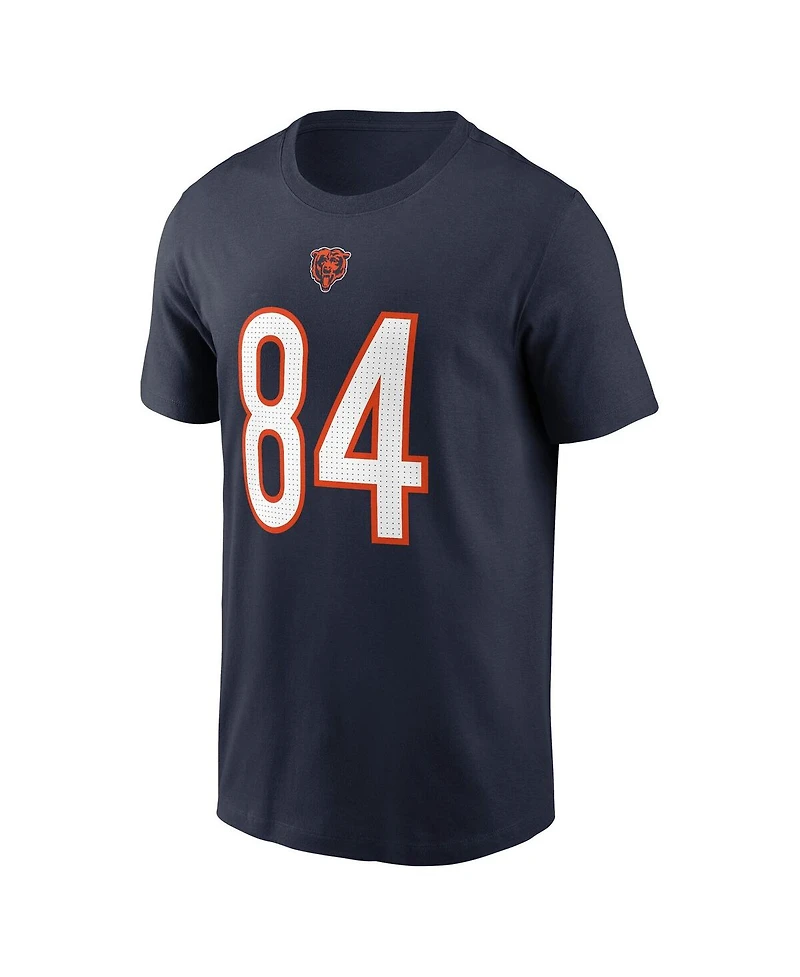 Nike Men's Colston Loveland Navy Chicago Bears Name Number T-Shirt
