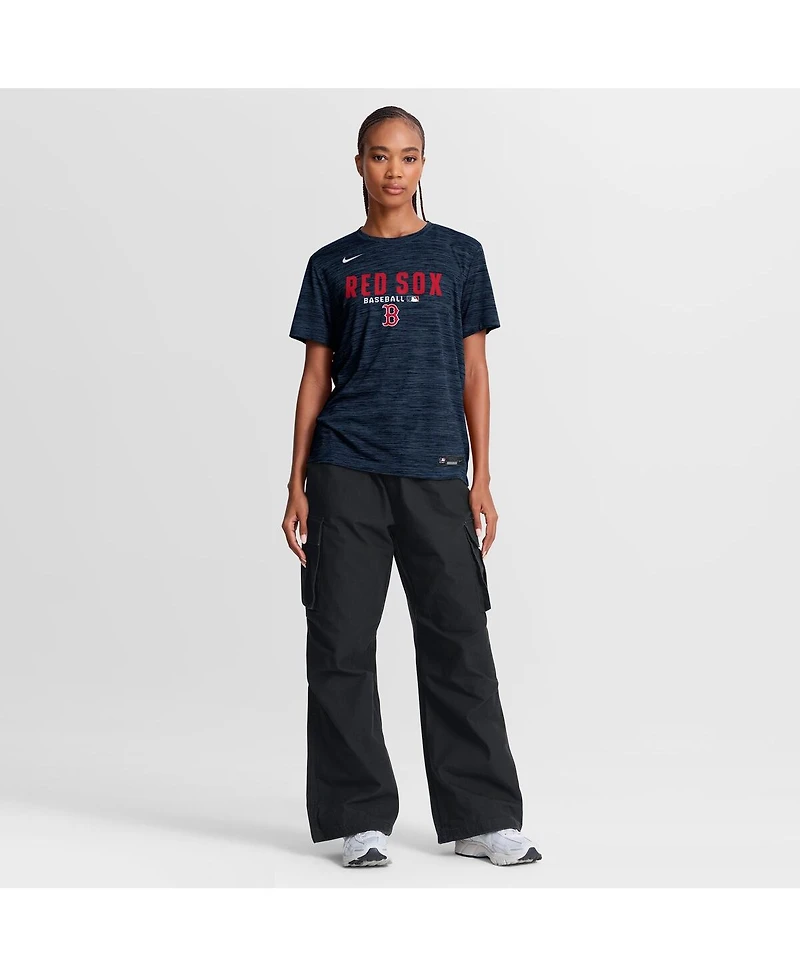 Nike Women's Navy Boston Red Sox Authentic Collection Velocity Dri-fit T-Shirt
