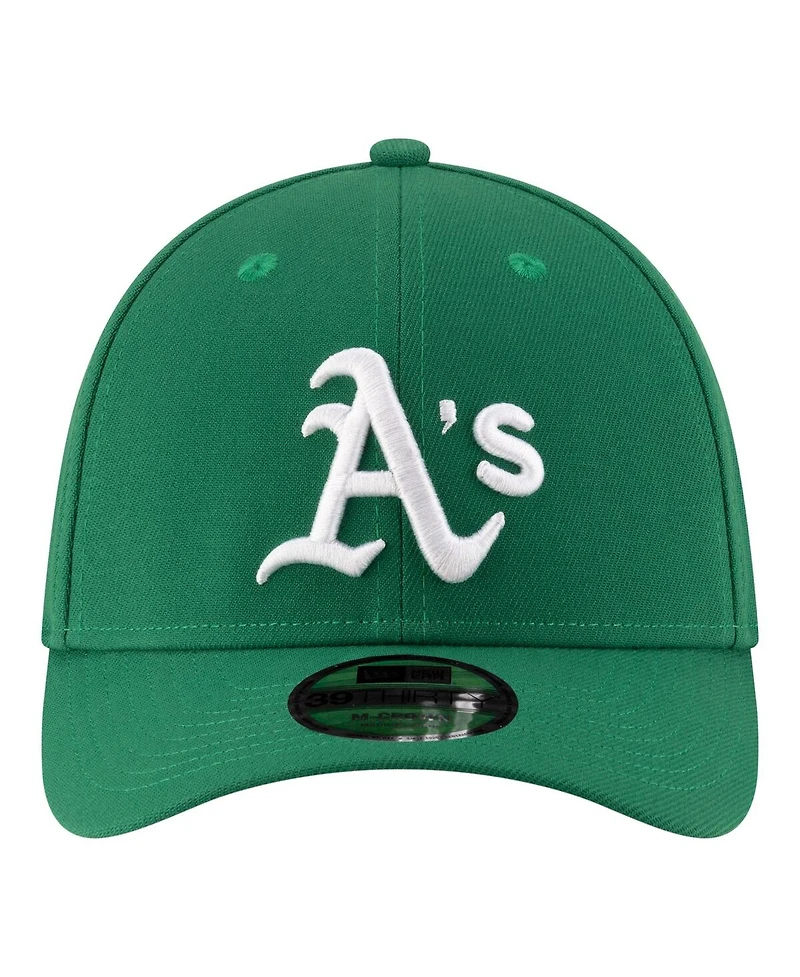 New Era Men's Green Athletics Player Replica 39THIRTY M-Crown Flex Hat