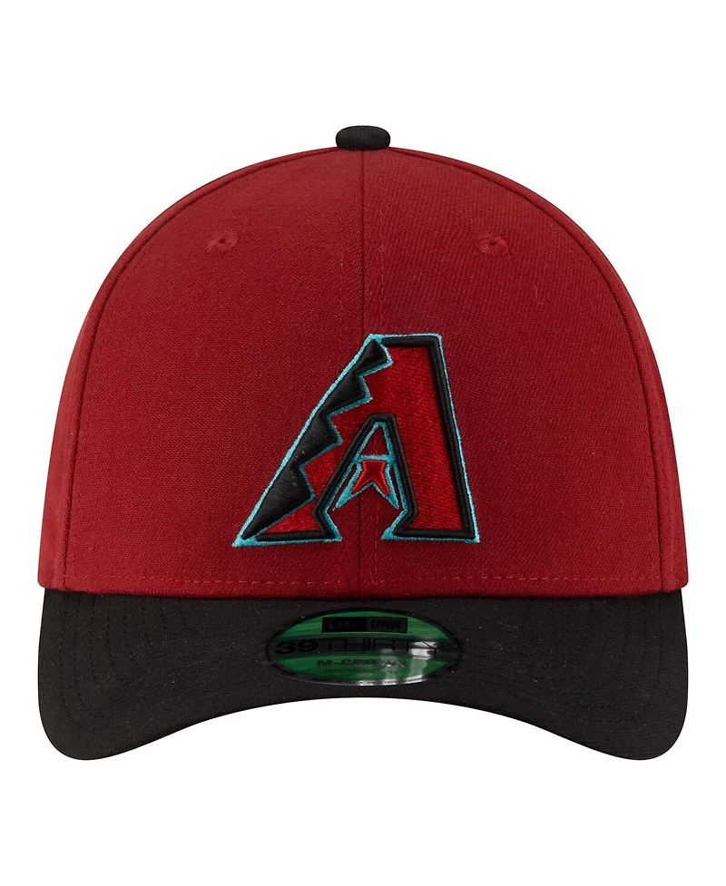 New Era Men's Red Arizona Diamondbacks Player Replica 39THIRTY M-Crown Flex Hat