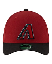 New Era Men's Red Arizona Diamondbacks Player Replica 39THIRTY M-Crown Flex Hat