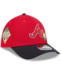 New Era Men's Red/Navy Atlanta Braves 2026 Spring Training M-Crown 39THIRTY Flex Hat