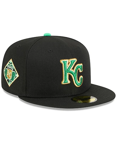 New Era Men's Black Kansas City Royals 2026 St. Patrick's Day 59FIFTY Fitted Hat
