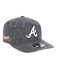 New Era Men's Navy Heather Atlanta Braves Denim Classic 19TWENTY Adjustable Hat