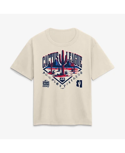 Fanatics Women's Cream 2026 Spring Training Cactus League Relaxed Hip Legacy T-Shirt