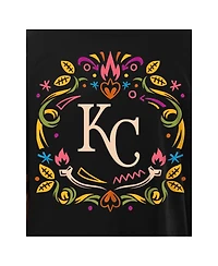 New Era Men's Black Kansas City Royals Dia de los Muertos T-Shirt