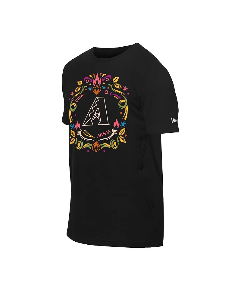 New Era Men's Black Arizona Diamondbacks Dia de los Muertos T-Shirt