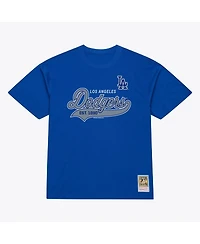 Mitchell & Ness Men's Royal Los Angeles Dodgers Script Sweep Arch T-Shirt