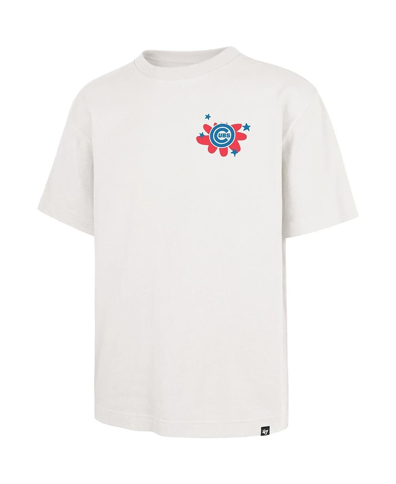 '47 Brand Men's Cream Chicago Cubs Flora Foundation T-Shirt