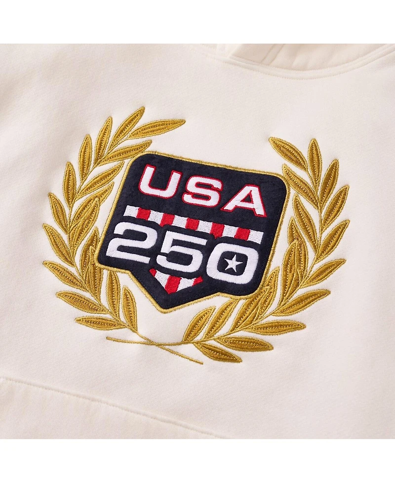 Fanatics Men's White Usa 250 Limited Edition Heavyweight Fleece Hoodie