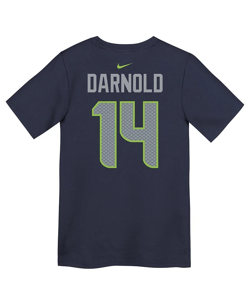 Nike Preschool Sam Darnold College Navy Seattle Seahawks Super Bowl Lx Name & Number T-Shirt