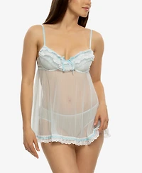 Jezebel Women's Ruffles Luxe Babydoll Set 82154P