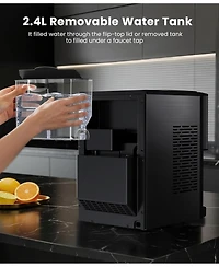 Antarctic Star Countertop Nugget Ice Maker with Dispenser, 44 lbs. Daily Capacity
