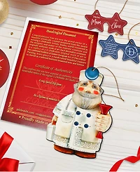 Designocracy Doctor Santa Wooden Ornament
