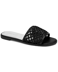 Dkny Women's Winter Slip-On Slide Sandals