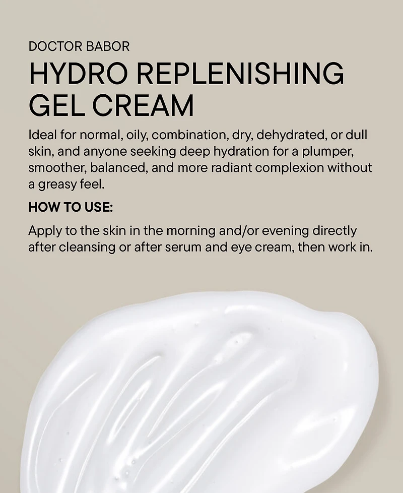 Babor Hydro Replenishing Gel Cream, 1.69 oz.