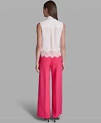 Bcbg Women's Sleeveless Tie-Neck Top